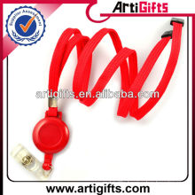 2013 Red color fashion retractable lanyard reel
